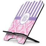 Pink & Purple Damask Stylized Tablet Stand (Personalized)