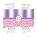 Pink & Purple Damask Tablecloth - 58"x102" (Personalized)