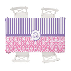 Pink & Purple Damask Tablecloth - 58"x102" (Personalized)