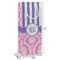 Pink & Purple Damask Wine Gift Bag - Dimensions