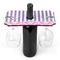 Pink & Purple Damask Wine Glass Holder