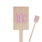 Pink & Purple Damask Rectangle Wooden Stir Sticks (Personalized)