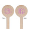 Pink & Purple Damask Wooden 7.5" Stir Stick - Round - Double Sided - Front & Back