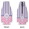 Pink & Purple Damask Zipper Bottle Cooler - APPROVAL