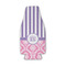 Pink & Purple Damask Zipper Bottle Cooler - Set of 4 - FRONT