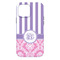 Pink & Purple Damask iPhone 13 Pro Max Tough Case - Back