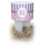 Pink & Purple Damask Beach Spiker Drink Holder (Personalized)