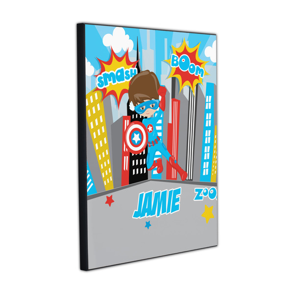 Custom Superhero in the City Wood Prints (Personalized)