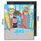 Superhero in the City 20x24 Wood Print - Front & Back View