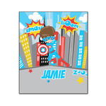 Superhero in the City Wood Print - 20x24 (Personalized)