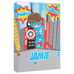 Superhero in the City Canvas Print - 20x30 (Personalized)