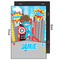 Superhero in the City 20x30 Wood Print - Front & Back View