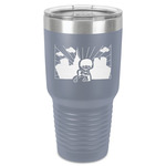 Superhero in the City 30 oz Stainless Steel Tumbler - Grey - Single-Sided