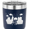 Superhero in the City 30 oz Stainless Steel Ringneck Tumbler - Navy - CLOSE UP