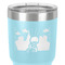 Superhero in the City 30 oz Stainless Steel Ringneck Tumbler - Teal - Close Up