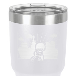 Superhero in the City 30 oz Stainless Steel Tumbler - White - Double-Sided (Personalized)