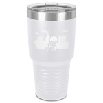 Superhero in the City 30 oz Stainless Steel Tumbler - White - Single-Sided