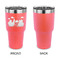 Superhero in the City 30 oz Stainless Steel Ringneck Tumblers - Coral - Single Sided - APPROVAL