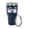 Superhero in the City 30 oz Stainless Steel Ringneck Tumblers - Navy - LID OFF