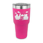 Superhero in the City 30 oz Stainless Steel Tumbler - Pink - Single Sided