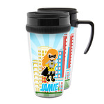 Superhero in the City Acrylic Travel Mug (Personalized)