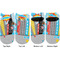 Superhero in the City Adult Ankle Socks - Double Pair - Front and Back - Apvl