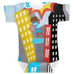 Superhero in the City Baby Bodysuit 12-18 (Personalized)