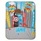 Superhero in the City Baby Sherpa Blanket - Flat