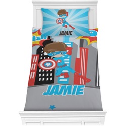 Superhero in the City Comforter Set - Twin XL (Personalized)