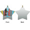 Superhero in the City Ceramic Flat Ornament - Star Front & Back (APPROVAL)