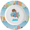 Superhero in the City Ceramic Plate w/Rim