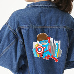 Superhero in the City Large Custom Shape Patch - 2XL