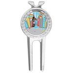 Superhero in the City Golf Divot Tool & Ball Marker (Personalized)