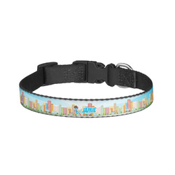 Superhero in the City Dog Collar - Small (Personalized)