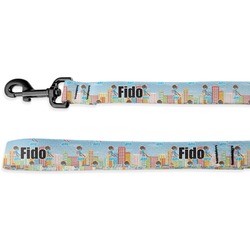 Superhero in the City Deluxe Dog Leash - 4 ft (Personalized)