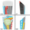 Superhero in the City French Fry Favor Box - Front & Back View