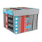 Superhero in the City Gift Boxes with Lid - Canvas Wrapped - Large - Front/Main