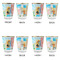 Superhero in the City Glass Shot Glass - with gold rim - Set of 4 - APPROVAL
