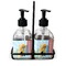 Superhero in the City Glass Soap Lotion Bottle