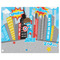 Superhero in the City Indoor / Outdoor Rug - 8'x10' - Front Flat