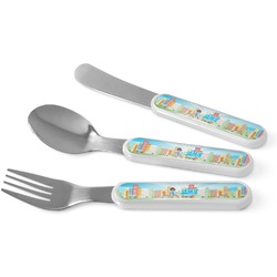 Superhero in the City Kid's Flatware (Personalized)