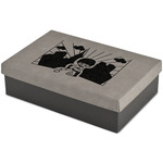 Superhero in the City Large Gift Box w/ Engraved Leather Lid