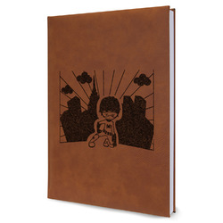 Superhero in the City Leather Sketchbook - Large - Single Sided