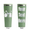 Superhero in the City Light Green RTIC Everyday Tumbler - 28 oz. - Front and Back