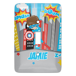 Superhero in the City Light Switch Cover (Single Toggle) (Personalized)