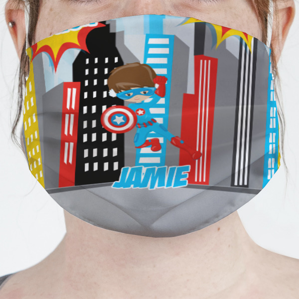Custom Superhero in the City Face Mask Cover (Personalized)