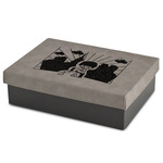 Superhero in the City Medium Gift Box w/ Engraved Leather Lid