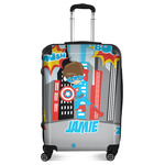 Superhero in the City Suitcase - 24" Medium - Checked (Personalized)