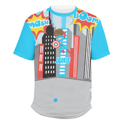 Superhero in the City Men's Crew T-Shirt - 3X Large (Personalized)