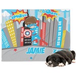 Superhero in the City Dog Blanket - Large (Personalized)